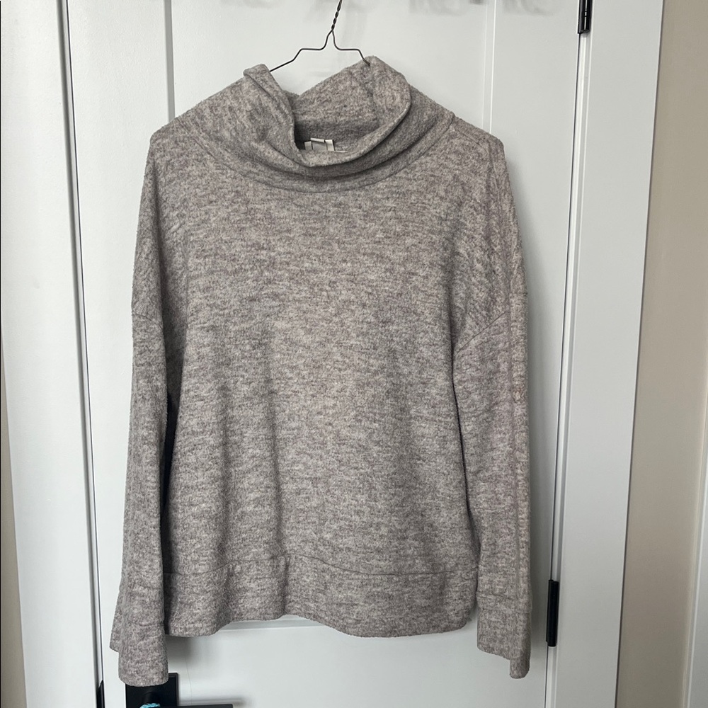 a new day Light Gray Cowl Neck Sweater